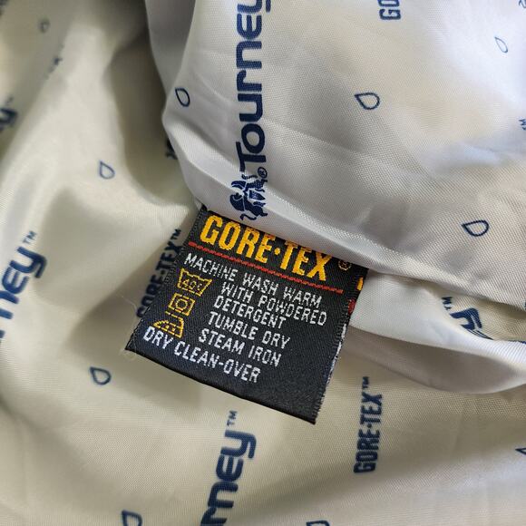 Tourney Womens Vintage Retro Gore Tex Waterproof Jacket Size Medium Golf Track - Picture 8 of 12
